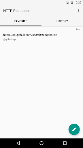 Android application HTTP Client screenshort
