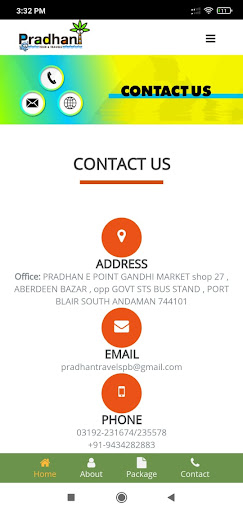 Andaman Pradhan Tours Screen 3