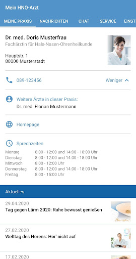 PraxisApp - Mein HNO-Arzt Screenshot 1 - AppWisp.com