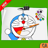 Nobita Doraemon superheroes Coloring pages icon