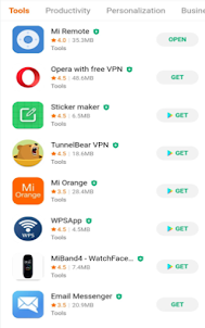 GetApps guide app mi market