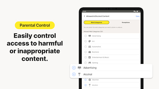 Screenshot of Norton Family Parental Control
