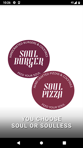 Android application Soul Burger & Soul Pizza screenshort