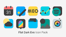 Flat Dark Evo - Icon Packのおすすめ画像3