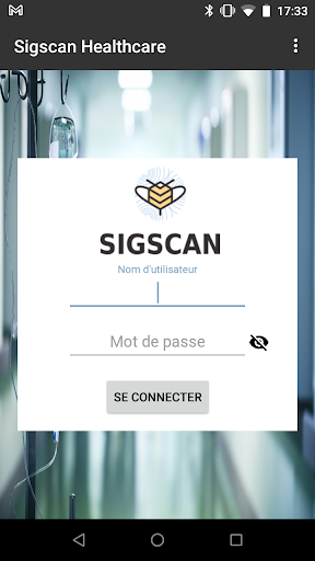 Android application Sigscan Healthcare screenshort