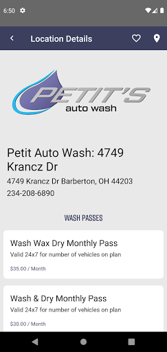 Petit Auto Wash Screen 3