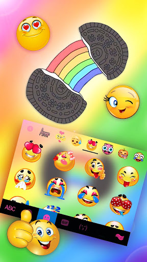 Rainbow Cookie Keyboard Theme Screen 3