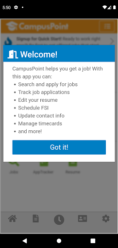 Android application Candidates screenshort
