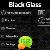 GO SMS Black Glass Theme icon