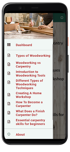 Android application Carpentry Guide screenshort