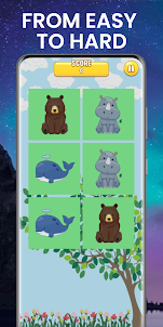 Memory Game - Animal Cards