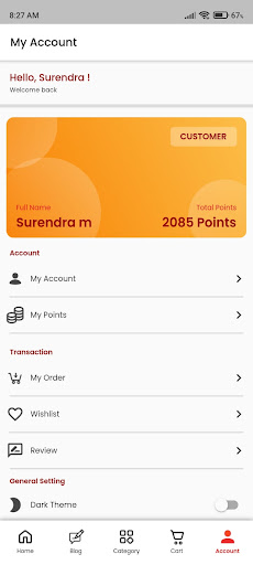 Android application Milliyard: Online Shopping App screenshort