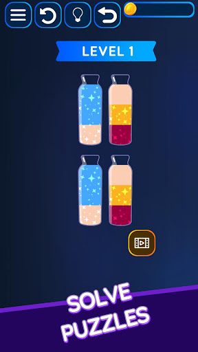 Android application Soda Fizz: Water Color Sort screenshort