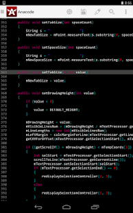Anacode IDE Android/C/C++/JAVA Screenshot