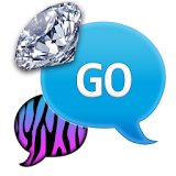 GO SMS - Candy Zebra Diamonds2 icon