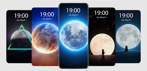Android application Moon Live Wallpaper Parallax screenshort