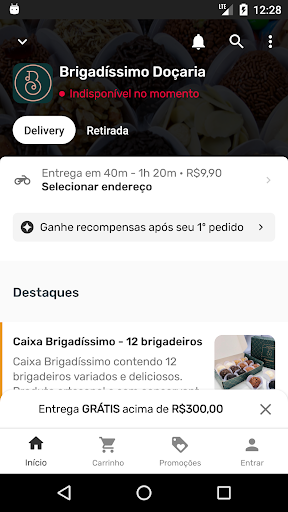 Android application Brigadíssimo Doçaria screenshort