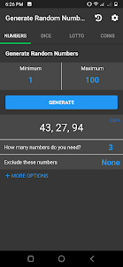Random Number Generator Lotto