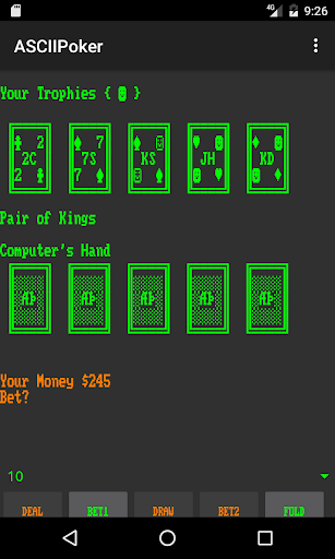 ASCIIPoker Screen 2