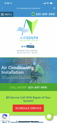 AirSouth Cooling and Heating Screen 3