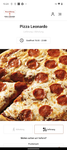 Android application Pizza Leonardo screenshort