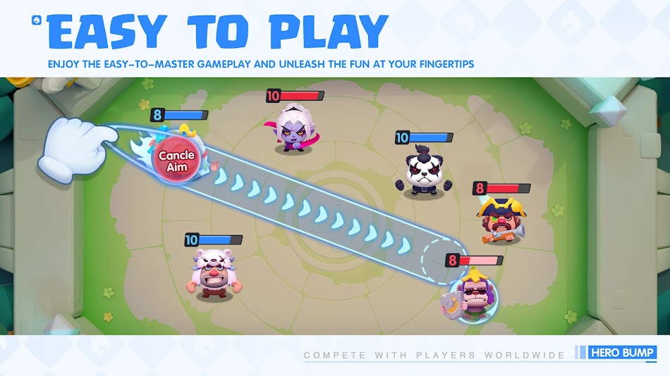#1. Hero Bump：Real-time PvP Battle (Android) 作者: Orienjoy International Company Limited