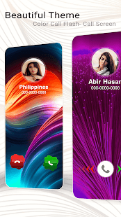 Color Call Screen, Call Themes, Photo Phone Dialer 9.0 screenshots 3