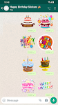 screenshot of Stickers Happy Birthday