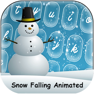 Snow Falling Animated Keyboard