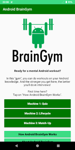 Android application Android BrainGym screenshort