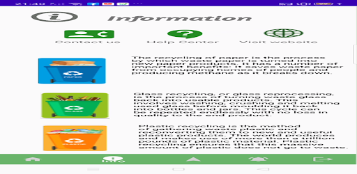 Android application Recycle4U screenshort
