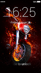 Motorcycle Lock Screen & Wallpaper