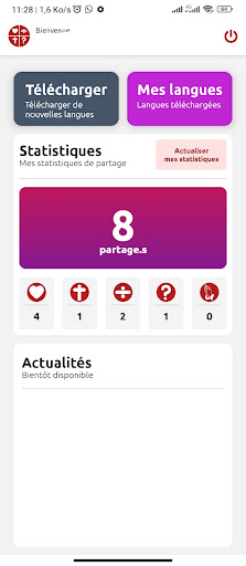Android application Les 4 points screenshort