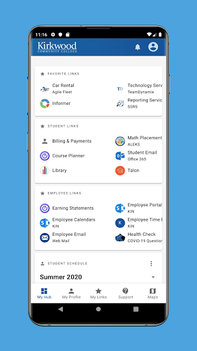 Android application Kirkwood MyHub screenshort