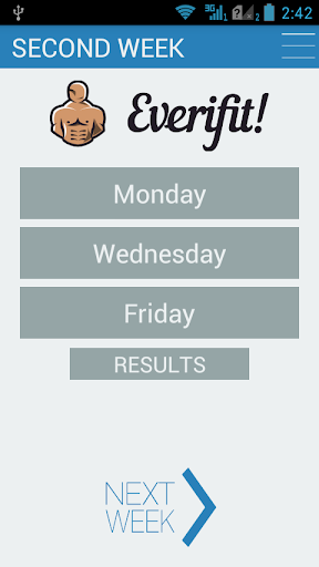 Screenshot of Everifit!: workout at home