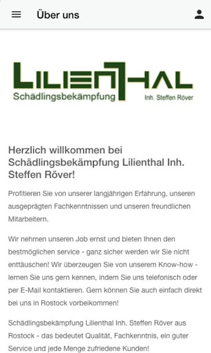 Lilienthal Schädlingbekämpfung Screen 2