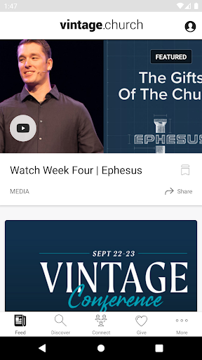 Android application Vintage Church TX screenshort