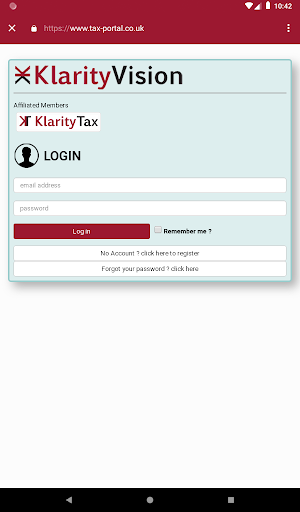 Android application Klarity Tax screenshort