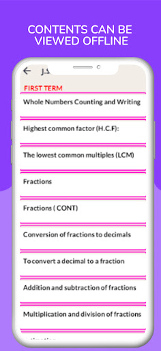 Mathematics Notes (J.S.S 1-3) Screen 2