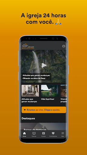 Android application Igreja Batista Manancial screenshort