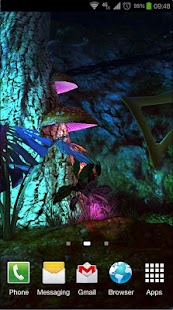 ภาพหน้าจอของ วอลล์เปเปอร์สด Alien Jungle 3D