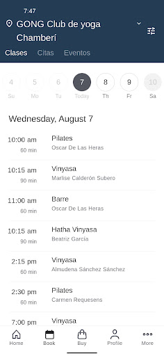 El Gong Club de Yoga Madrid Screen 2