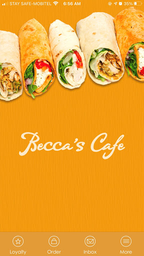 Android application Becca’s Cafe screenshort