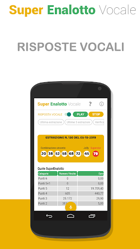 Android application Super Enalotto Vocale screenshort
