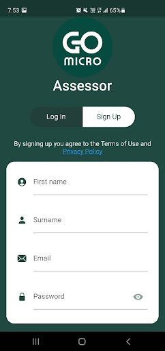 Android application GoMicro Assessor screenshort