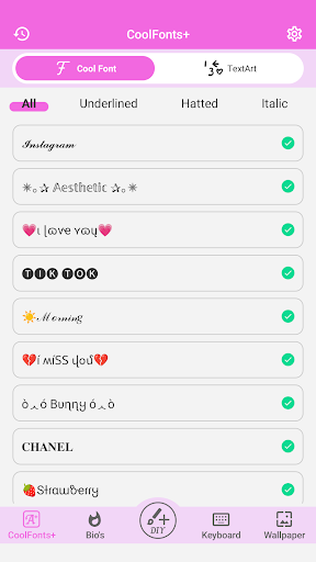 Cool Fonts Keyboard & Themes Screen 2
