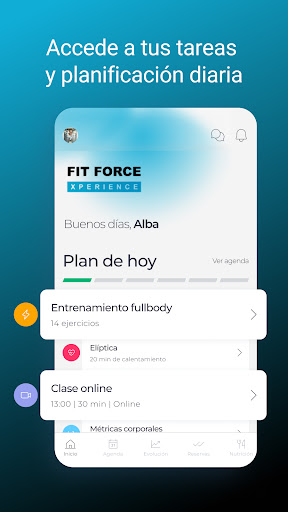 Android application FitForce Xperience screenshort