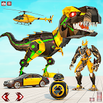 Cover Image of Download Dino Robot Car Game:Flying Robot transforming game  APK