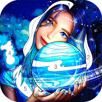 Galaxy Coloring Book Offline Free Paint by Number