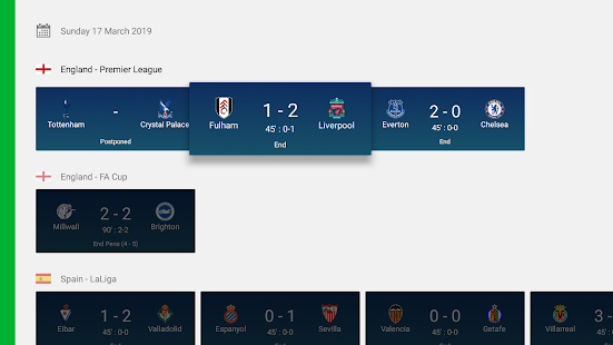 SKORES - Live Football Scores Screenshot